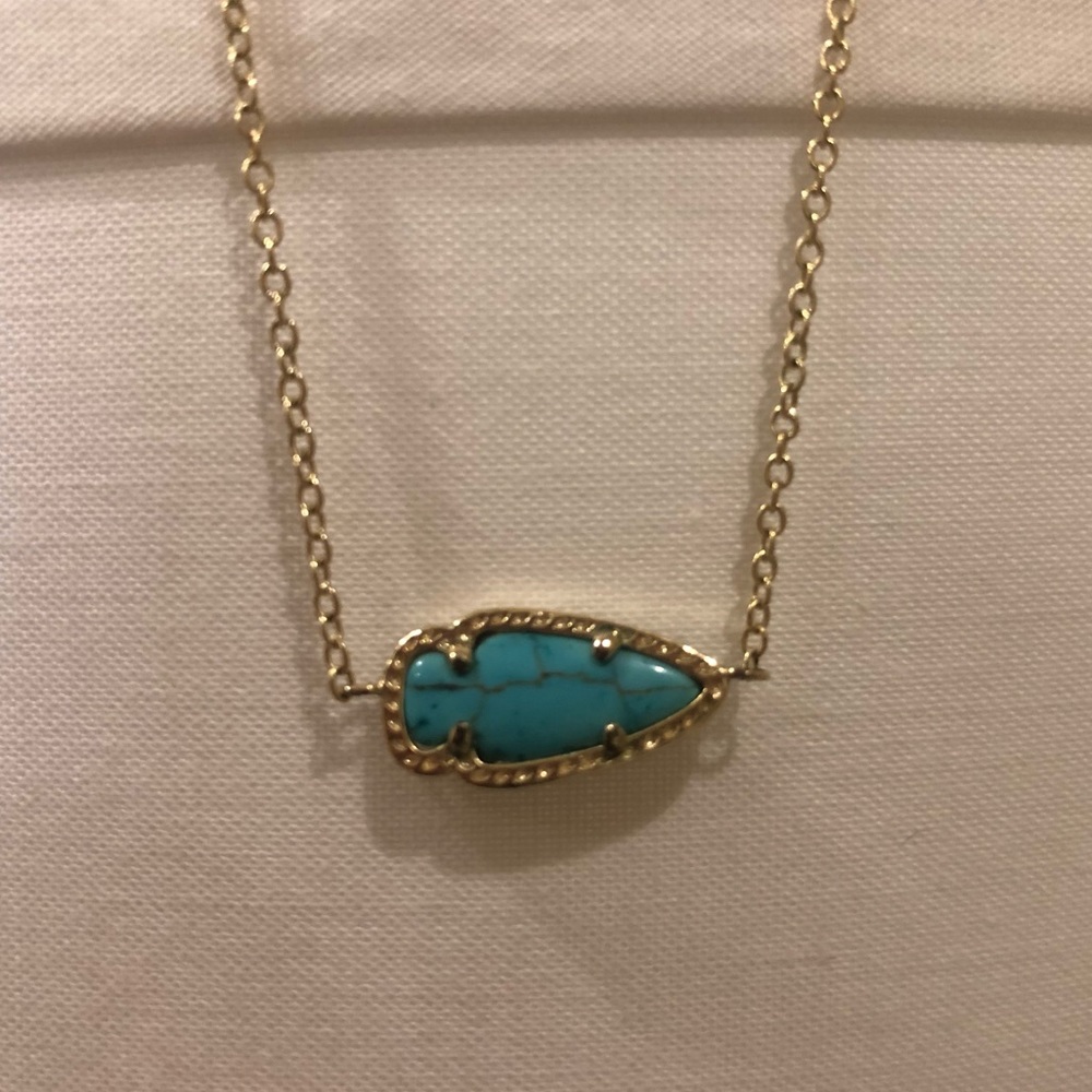 Kendra Scott Turquoise Arrowhead Pendant